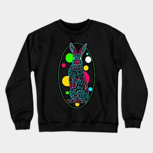 Colorful Easter bunny Crewneck Sweatshirt